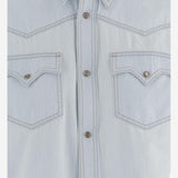 CAMICIA IN DENIM CHAMBRAY 1024560 1A178721DA50 VERSACE 
