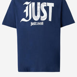 T-SHIRT IN COTONE CON STAMPA LOGO 80OAHT28 CJ500204 JUST CAVALLI 