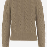 CARDIGAN IN LANA E CASHMERE CON LOGO 211972104 001 POLO RALPH LAUREN 
