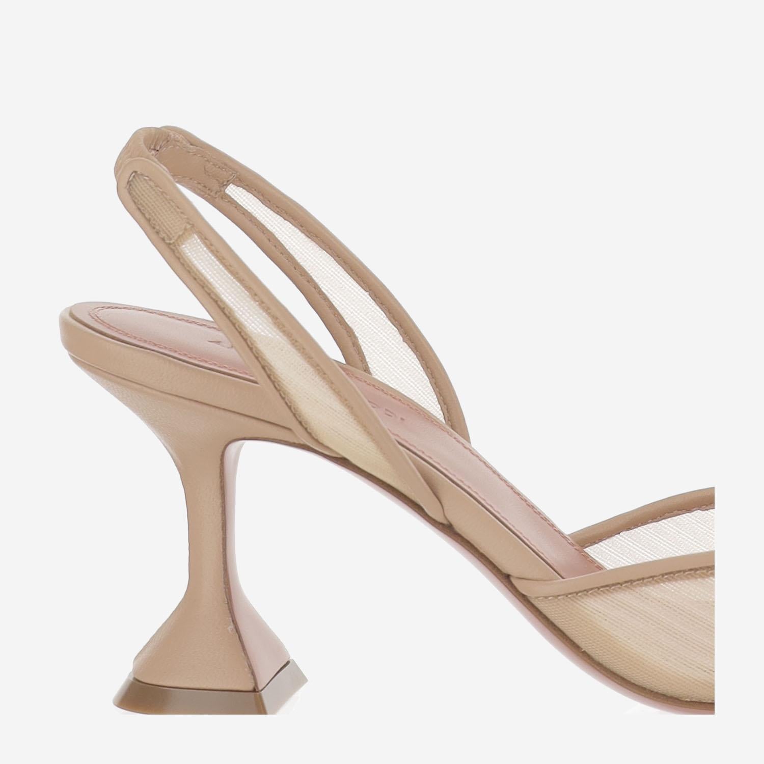 Begum Slingback in mesh BEGUMMESHSLING 70BEIGEMESH AMINA MUADDI 