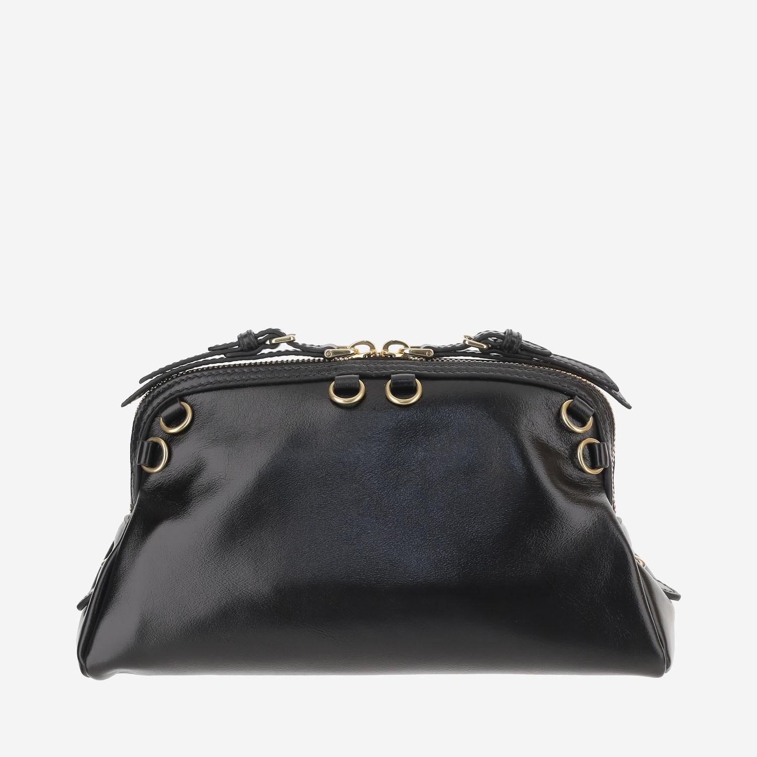 POCHETTE IN PELLE CON LOGO 5BF131 2IEOF0002 MIU MIU 