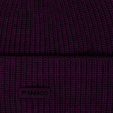 BEANIE IN MISTO VISCOSA CON LOGO 105993 A2Z4R57 PINKO 