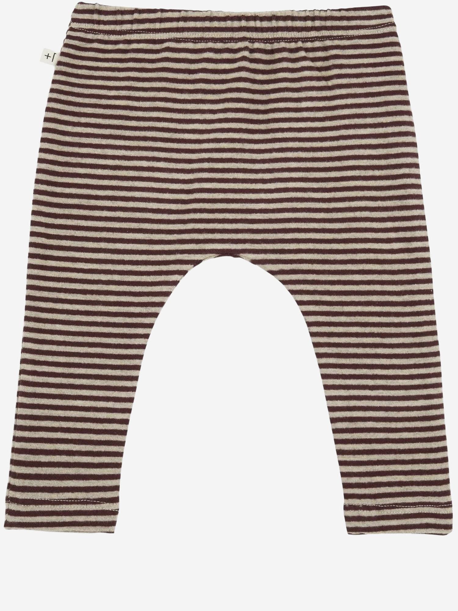PANTALONI A RIGHE IN MISTO COTONE STRETCH 25W120 MELANZANA 1+ IN THE FAMILY KIDS 