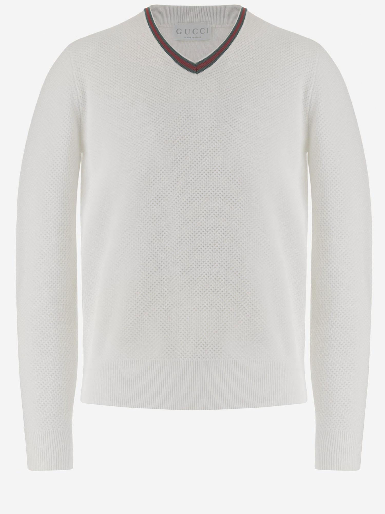 PULLOVER IN MISTO COTONE <BR/> 807873 XKEIS9060 GUCCI KIDS 