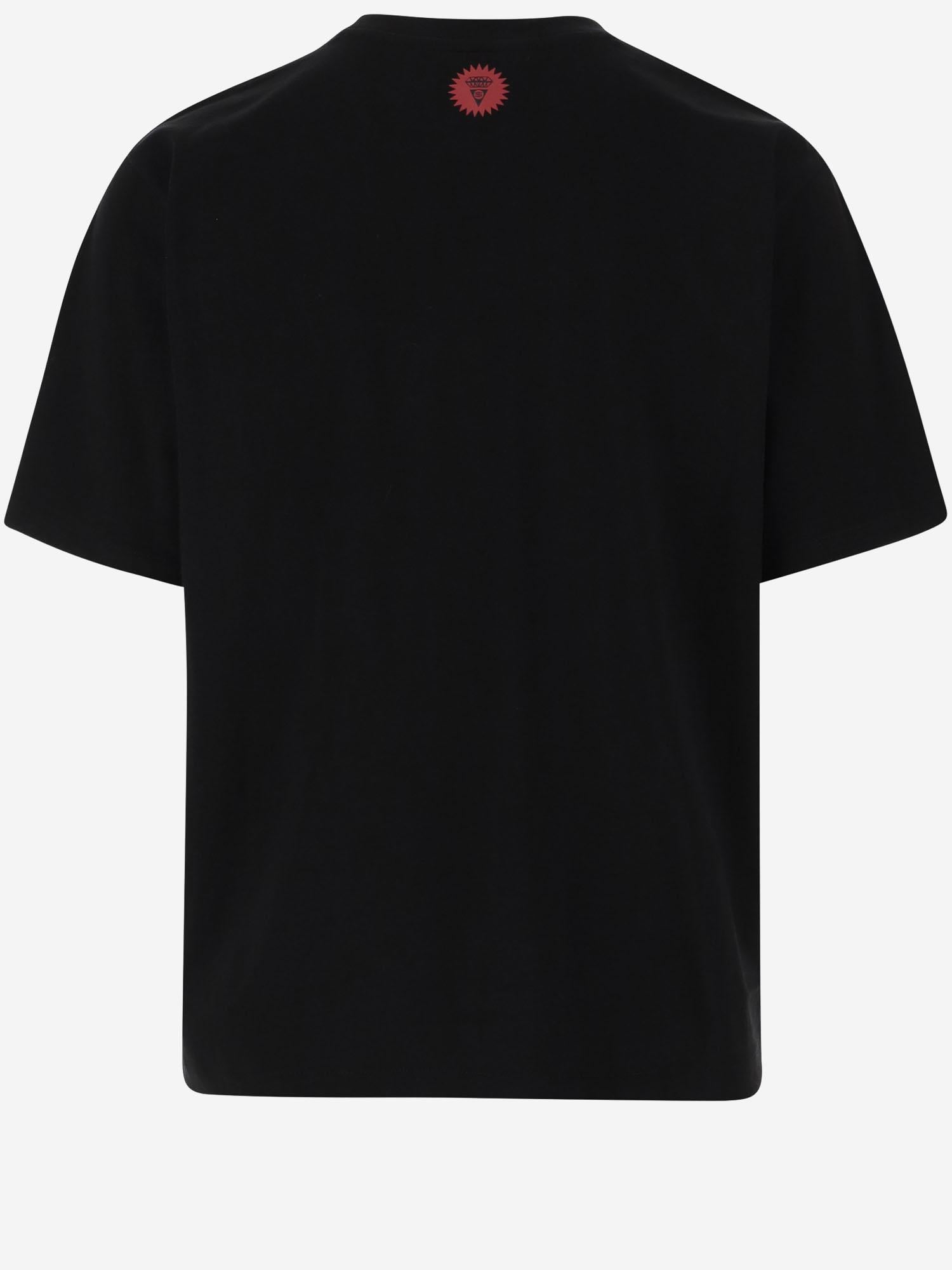 T-SHIRT IN COTONE CON LOGO IC25379 BLACK ICECREAM 