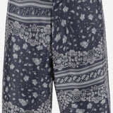PANTALONI BERMUDA IN SETA FB1014 AUVQF0U6K FENDI 