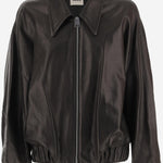 GIACCA ODINO IN PELLE 6188729 200 KHAITE 