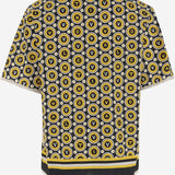 CAMICIA DA BOWLING IN COTONE CON STAMPA BULLES ROYALES 7V3AA111 AYQCLP VALENTINO 