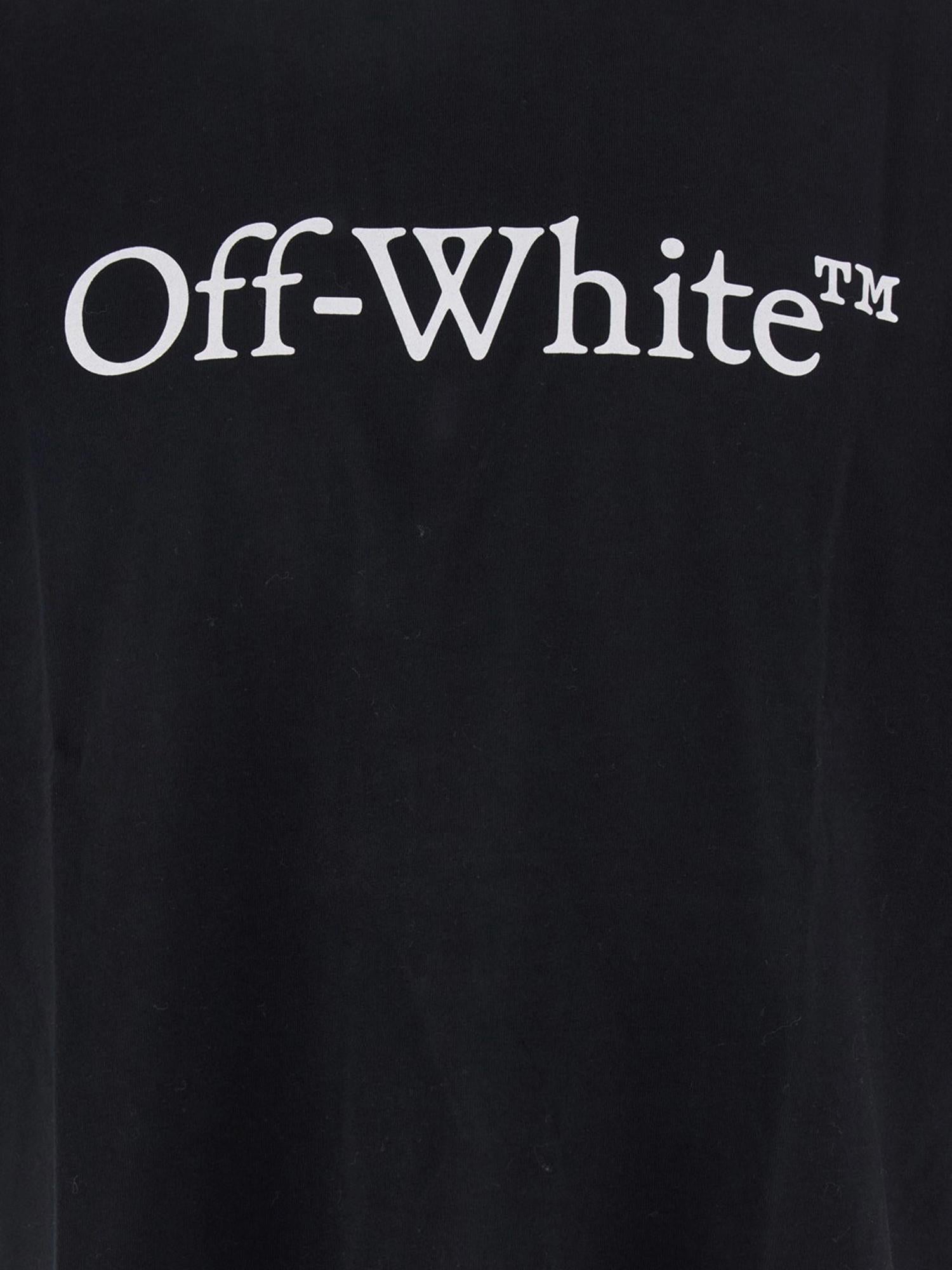 T-SHIRT IN COTONE CON LOGO OMAA120C99JER008 1001 OFF-WHITE 