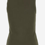 TOP IN COTONE STRETCH CON LOGO MJT694 1464F0161 MIU MIU 