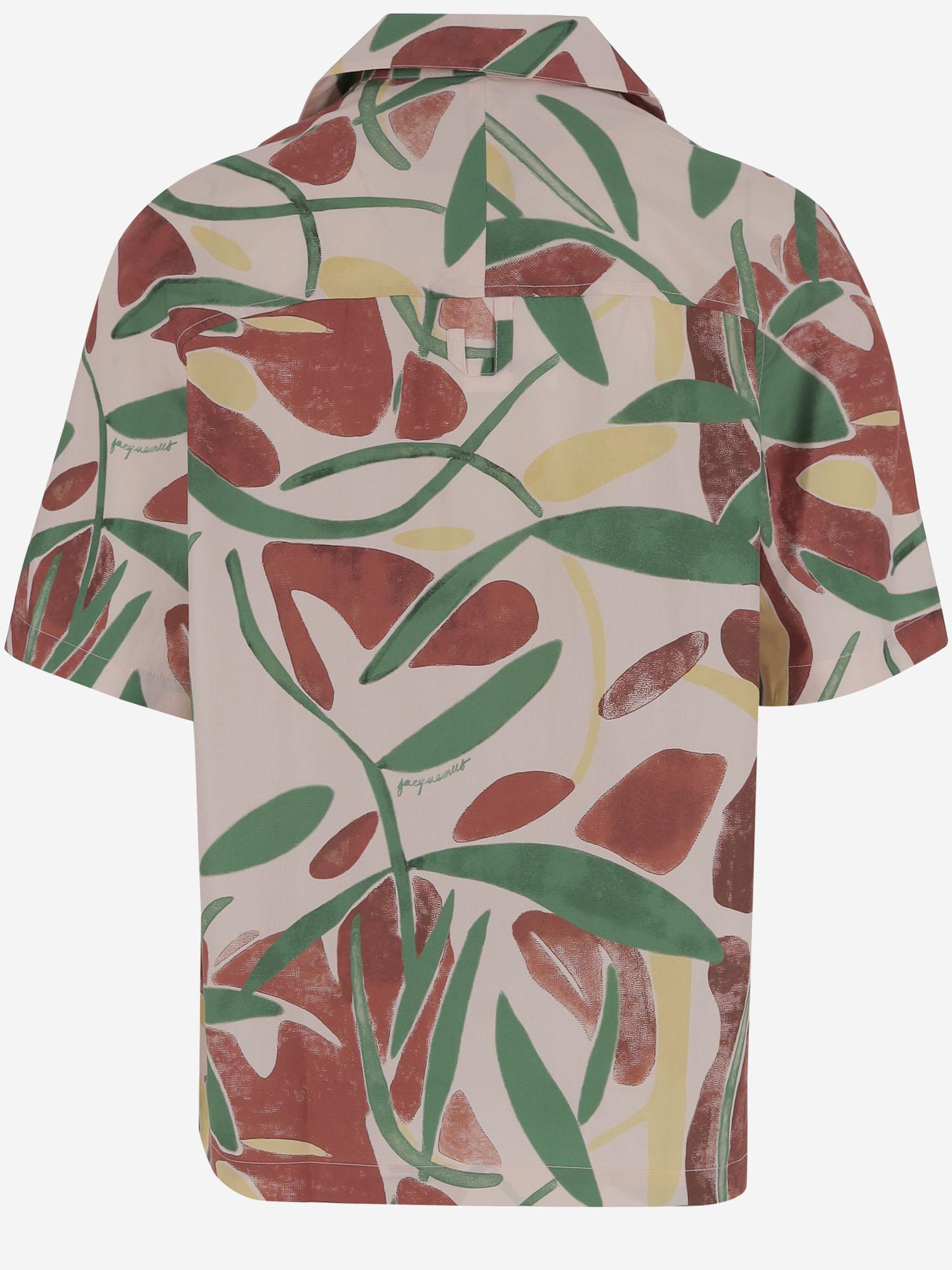 CAMICIA FONCCIO IN COTONE CON STAMPA VEGETALE SHM00535AW00691 4EQ JACQUEMUS 