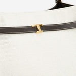 BORSA SHOPPING MEDIA IN CANVAS E PELLE XBWTIMAT300U6J 043X TODS 