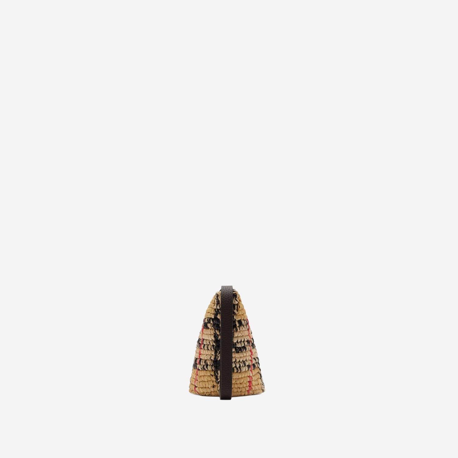Pochette Margate in rafia 8124539 SAND BURBERRY 
