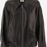 GIACCA ODINO IN PELLE 6188729 200 KHAITE 