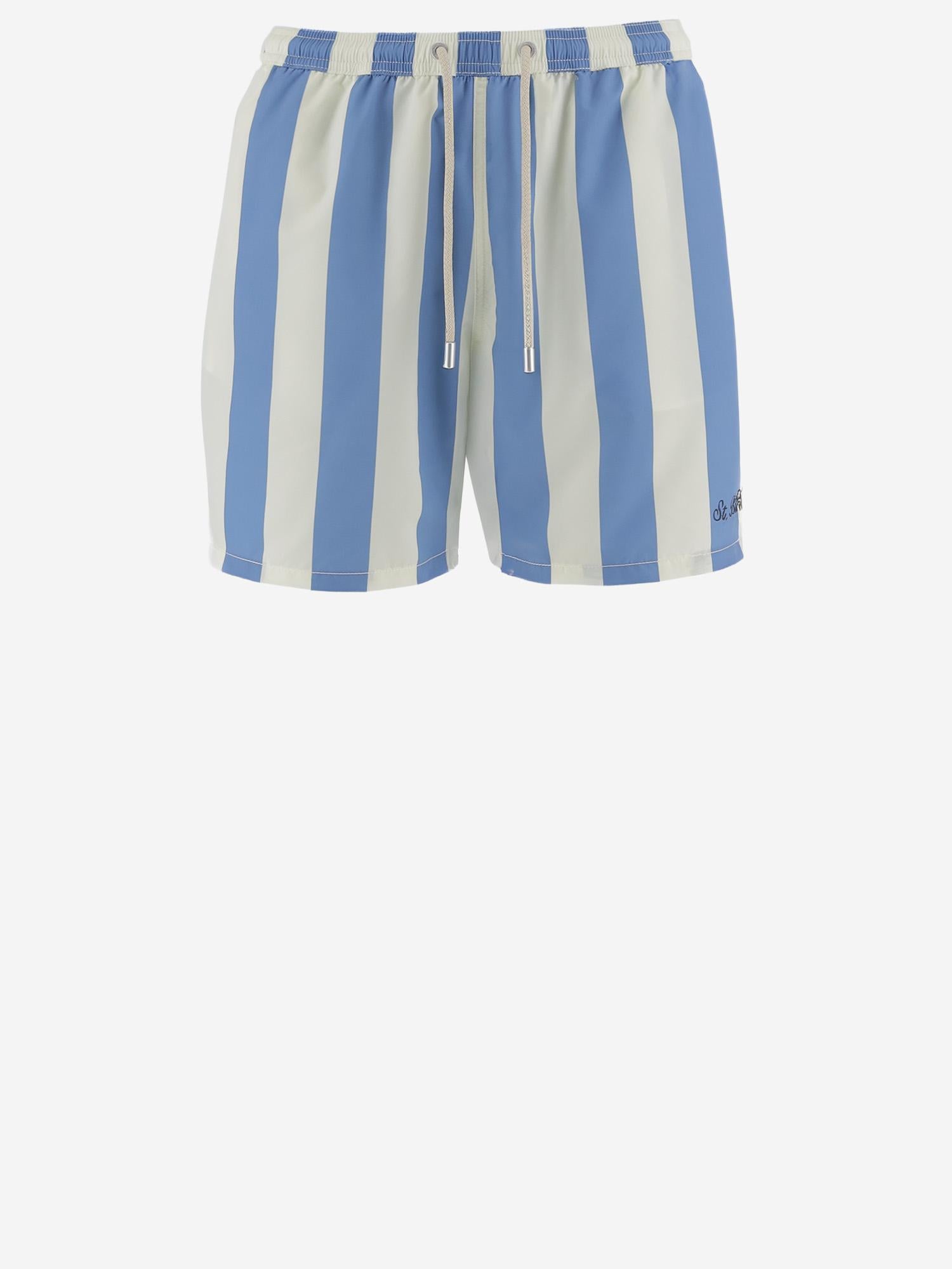 SHORTS DA BAGNO IN NYLON CON MOTIVO A RIGHE SYR0001 01210L MC2 SAINT BARTH 