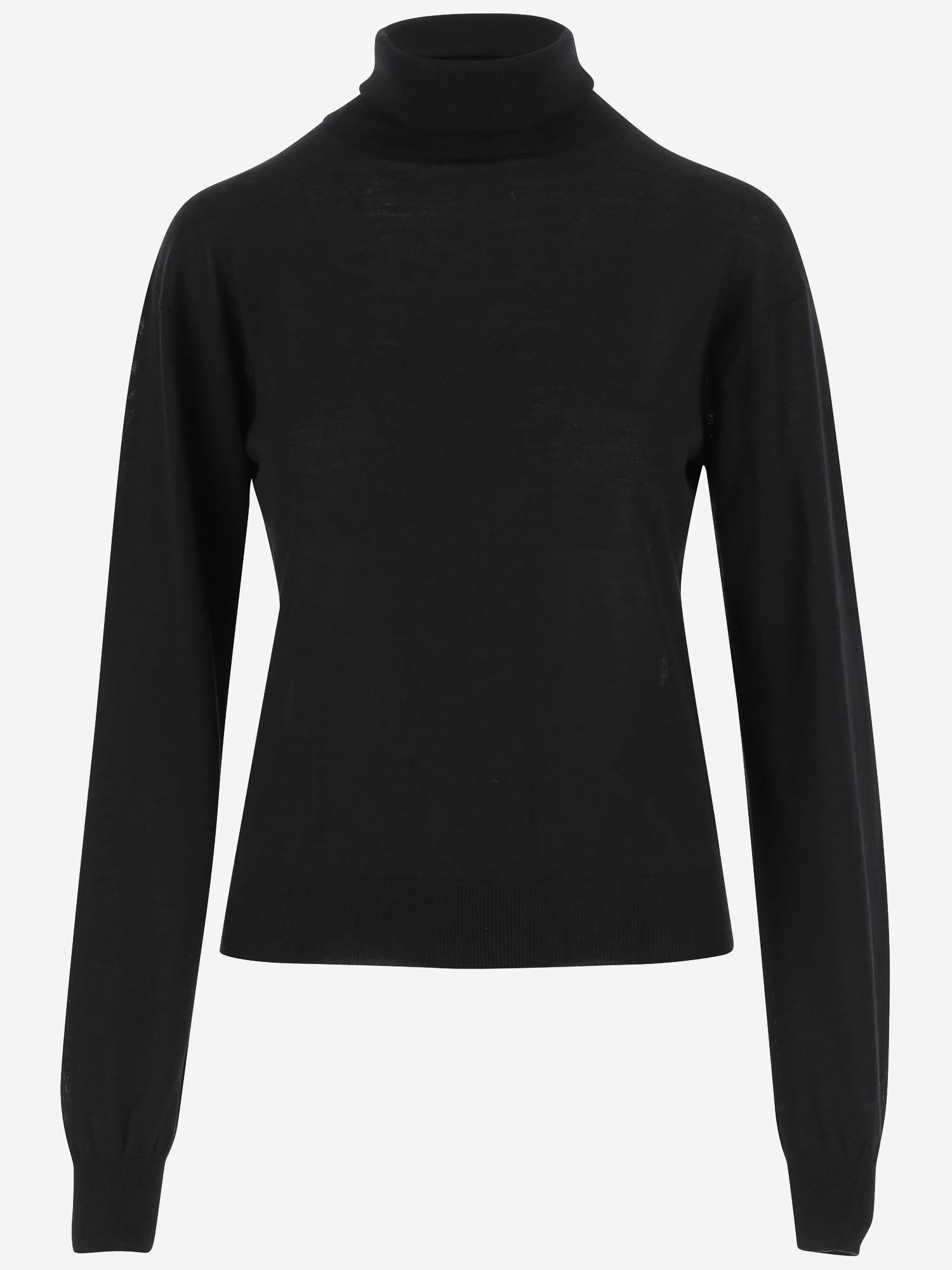 PULLOVER IN MISTO LANA E CASHMERE 840802 YAPK21000 SAINT LAURENT 