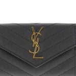 PORTAFOGLIO CASSANDRE IN PELLE 414404 BOW011000 SAINT LAURENT 