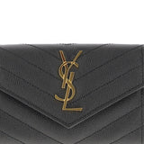 PORTAFOGLIO CASSANDRE IN PELLE 414404 BOW011000 SAINT LAURENT 