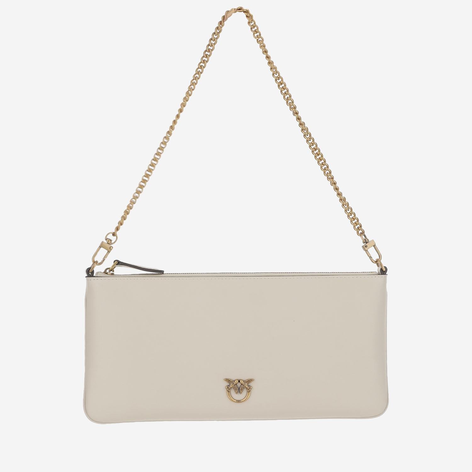 POCHETTE IN PELLE CON LOGO 102747 A0F1Z14Q PINKO 