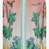 CAMICIA IN PURA SETA CON STAMPA GRAFICA UWS25SH021 02 CASABLANCA 
