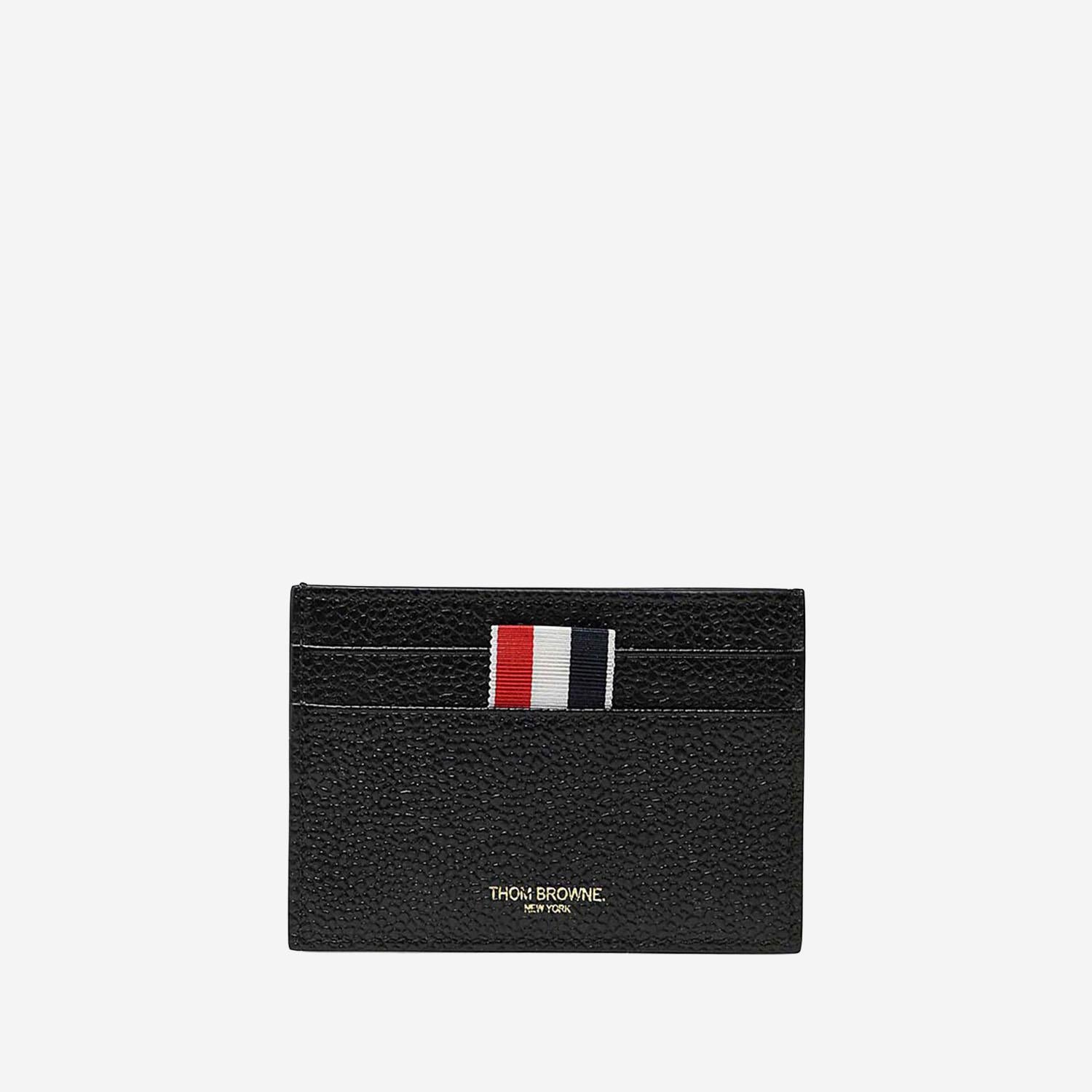 PORTACARTE IN PELLE CON LOGO FAW035A 00198001 THOM BROWNE 