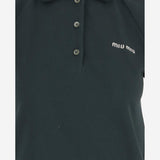 POLO IN COTONE CON LOGO MJNA19 182DF0R3V MIU MIU 