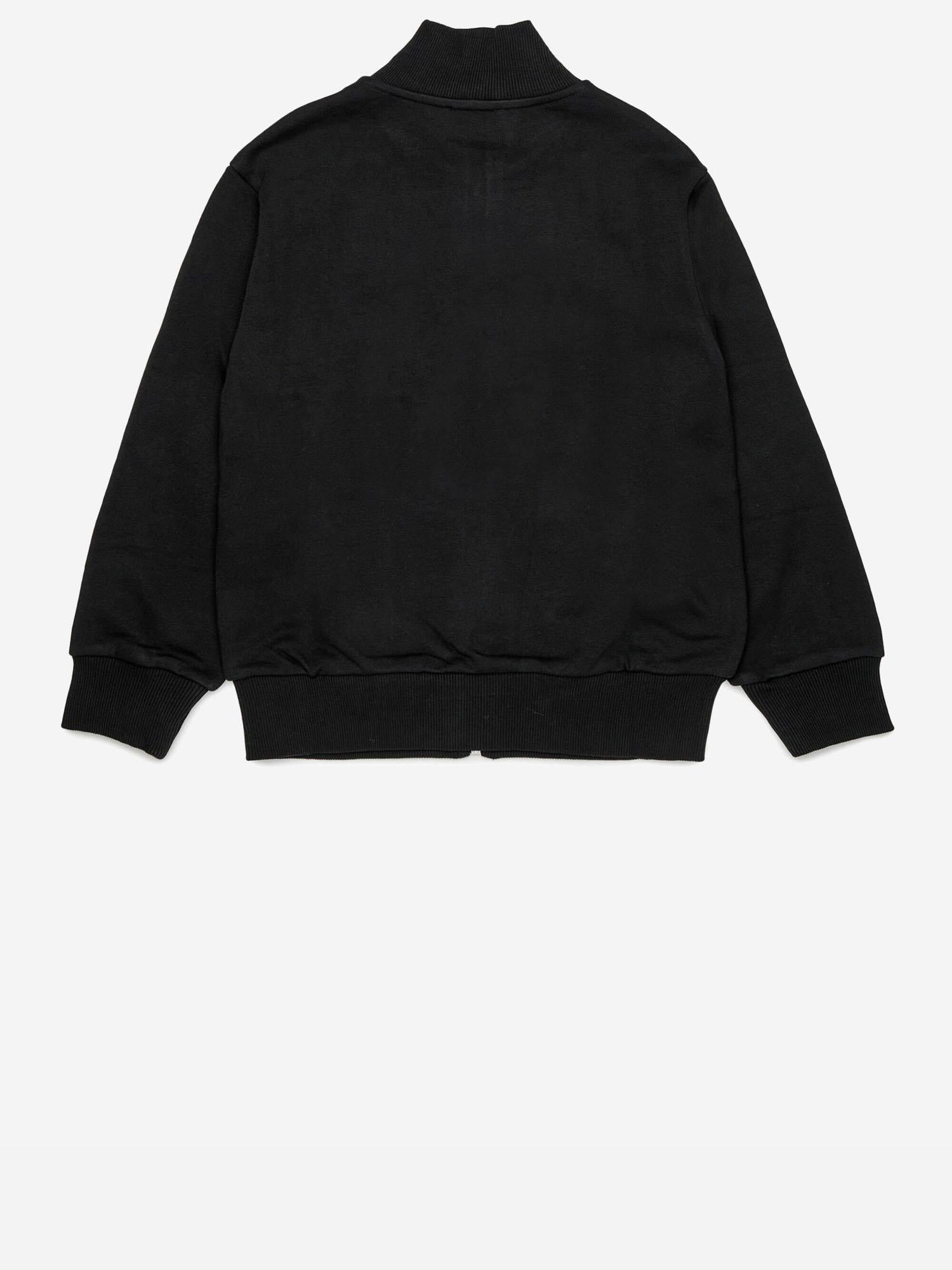 FELPA SCIRCLEZIP OVER IN COTONE CON LOGO J02613 0GEADK900 DIESEL KIDS 