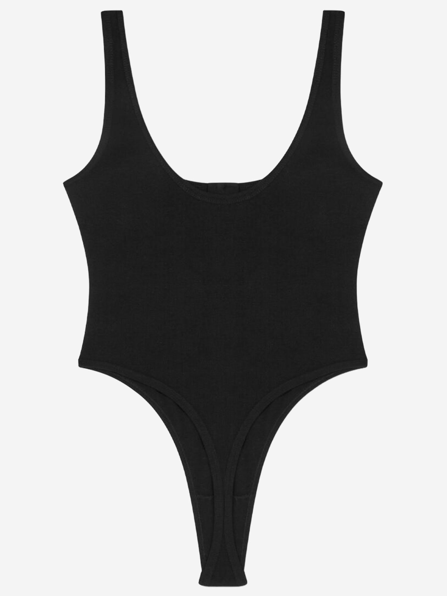 BODY IN COTONE STRETCH CON LOGO 1019688 1A095511B000 VERSACE 