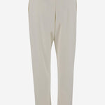 PANTALONI TEO IN COTONE E CASHMERE 8330K628 BON THE ROW 