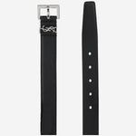 CINTURA CON PLACCA MONOGRAMMA 634440 BRM0E1000 SAINT LAURENT 