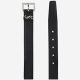 CINTURA CON PLACCA MONOGRAMMA 634440 BRM0E1000 SAINT LAURENT 
