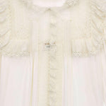 CAMICIA IN VOILE DI COTONE CON RICAMI IN PIZZO 862656 Y2L699601 SAINT LAURENT 
