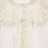 CAMICIA IN VOILE DI COTONE CON RICAMI IN PIZZO 862656 Y2L699601 SAINT LAURENT 