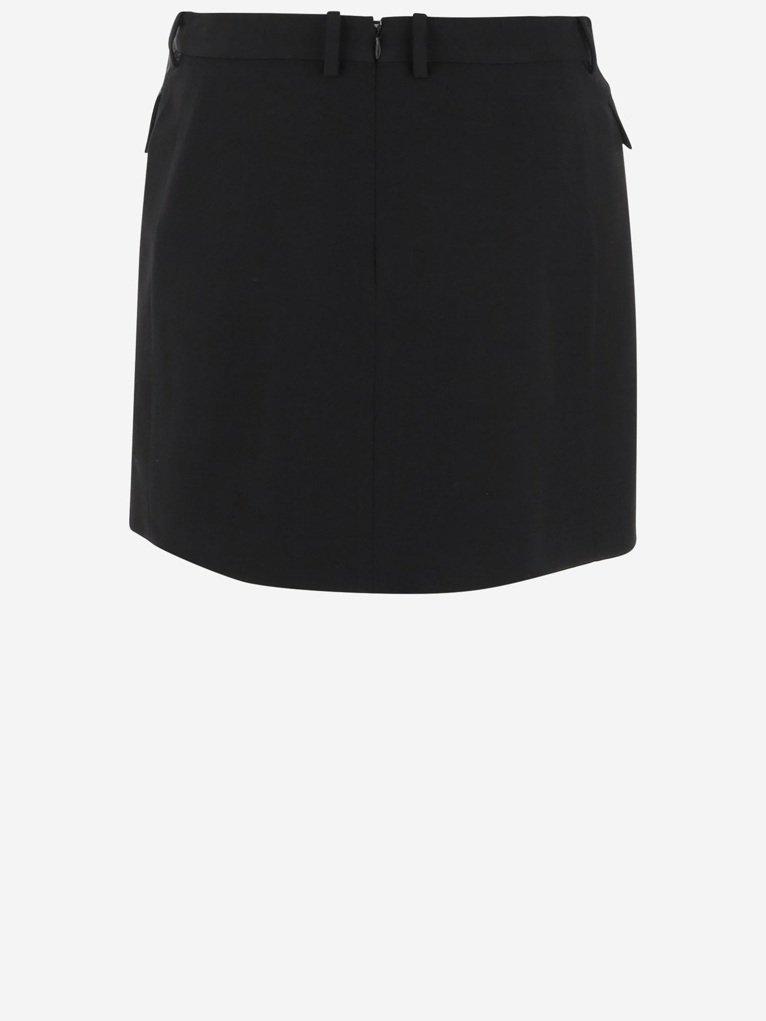 GONNA IN LANA E VISCOSA 838765 TRT011000 BALENCIAGA 