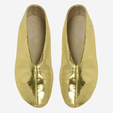 BALLERINE STELLA IN PELLE F1638M39 GOLD THE ROW 