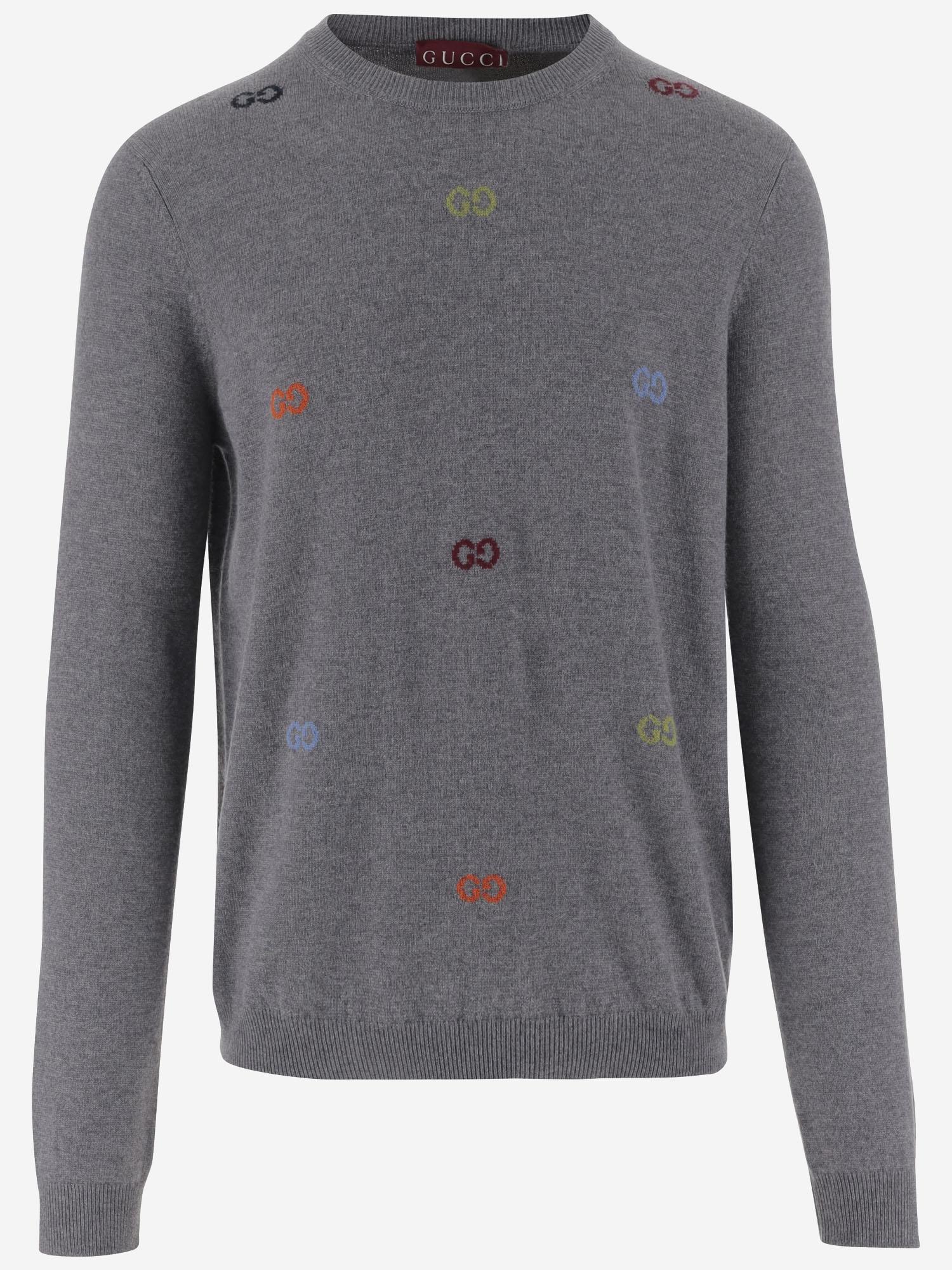 Maglione in jacquard di lana GG 833668 XKEYH1015 GUCCI 