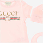 SET TUTINA BAVAGLINO E BERRETTO CON LOGO 548249 X3L645861 GUCCI KIDS 