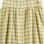 ABITO IN COTONE CON MOTIVO A QUADRI B126AC107 YELLOW BOBO CHOSES KIDS 