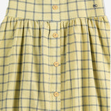 ABITO IN COTONE CON MOTIVO A QUADRI B126AC107 YELLOW BOBO CHOSES KIDS 