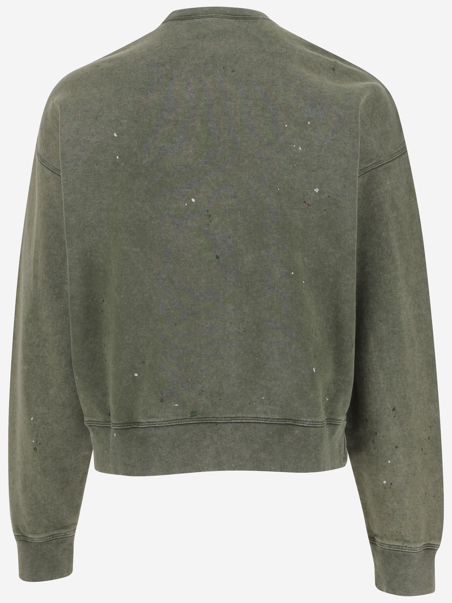 FELPA IN COTONE CON LOGO S74GU0847 S25030693 DSQUARED2 