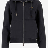 FELPA IN COTONE CON LOGO 8111669 BLACK BURBERRY 