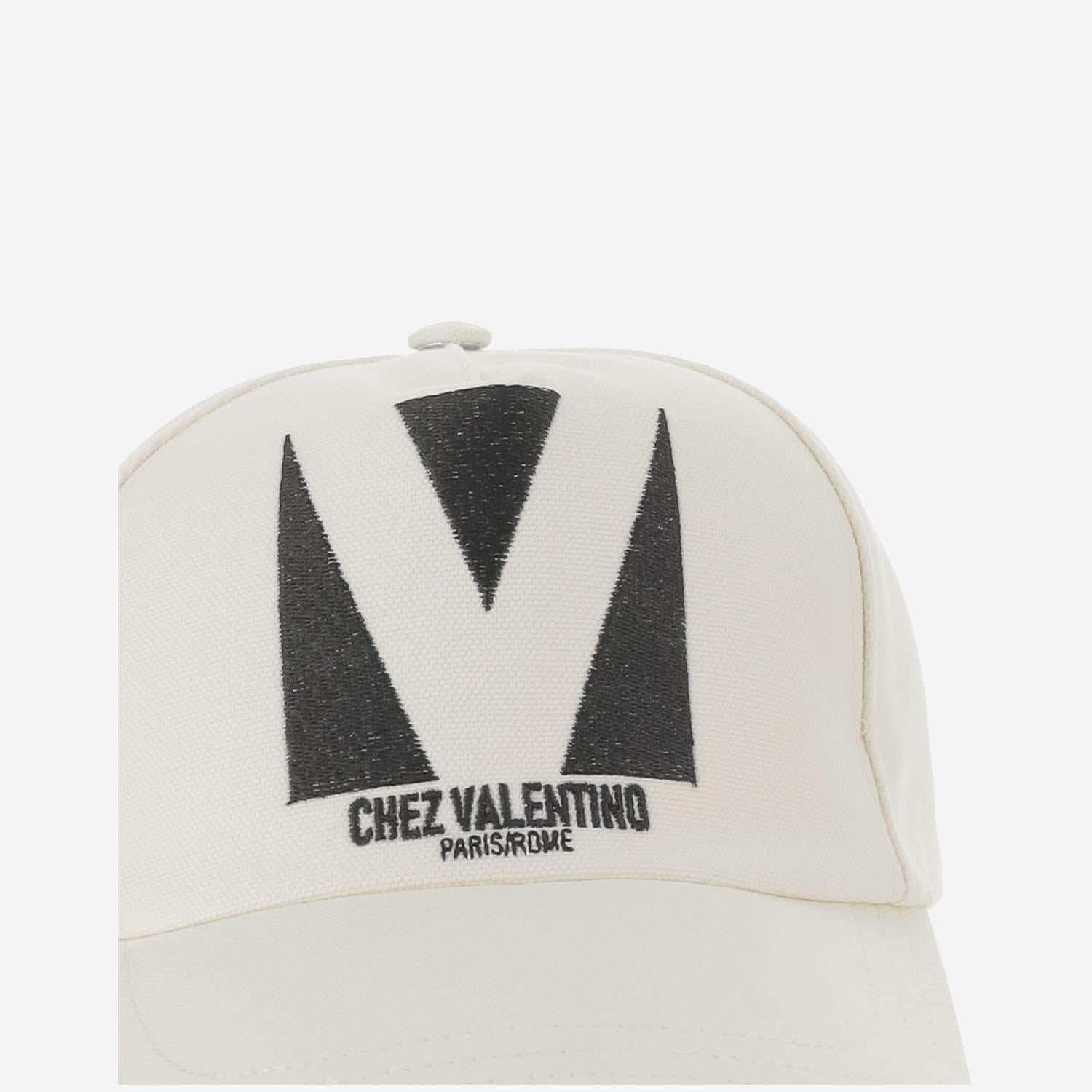 CAPPELLO DA BASEBALL CHEZ VALENTINO IN COTONE CON RICAMO 6Y2HDA41WGJ 0AN VALENTINO GARAVANI 
