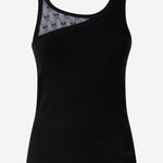 TOP IN COTONE STRETCH CON LOGO 106461 A362Z99 PINKO 