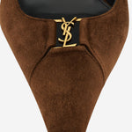 DÉCOLLETÉ APERTE SUL RETRO BABYLONE BRETEUIL IN SUEDE 858966 AAG022319 SAINT LAURENT 