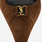 DÉCOLLETÉ APERTE SUL RETRO BABYLONE BRETEUIL IN SUEDE 858966 AAG022319 SAINT LAURENT 