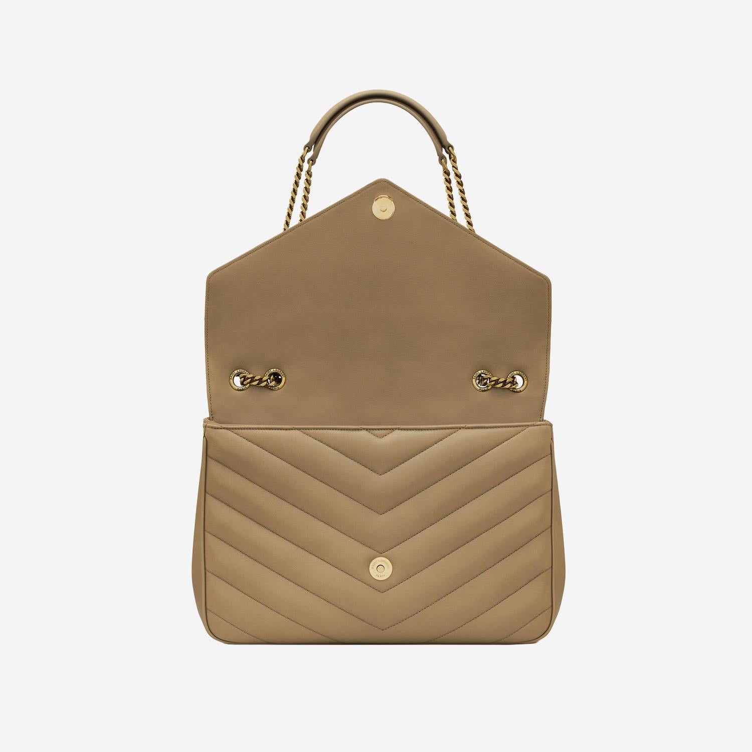 LOULOU LARGE IN PELLE DI AGNELLO TRAPUNTATA 803541 AAEAX2357 SAINT LAURENT 