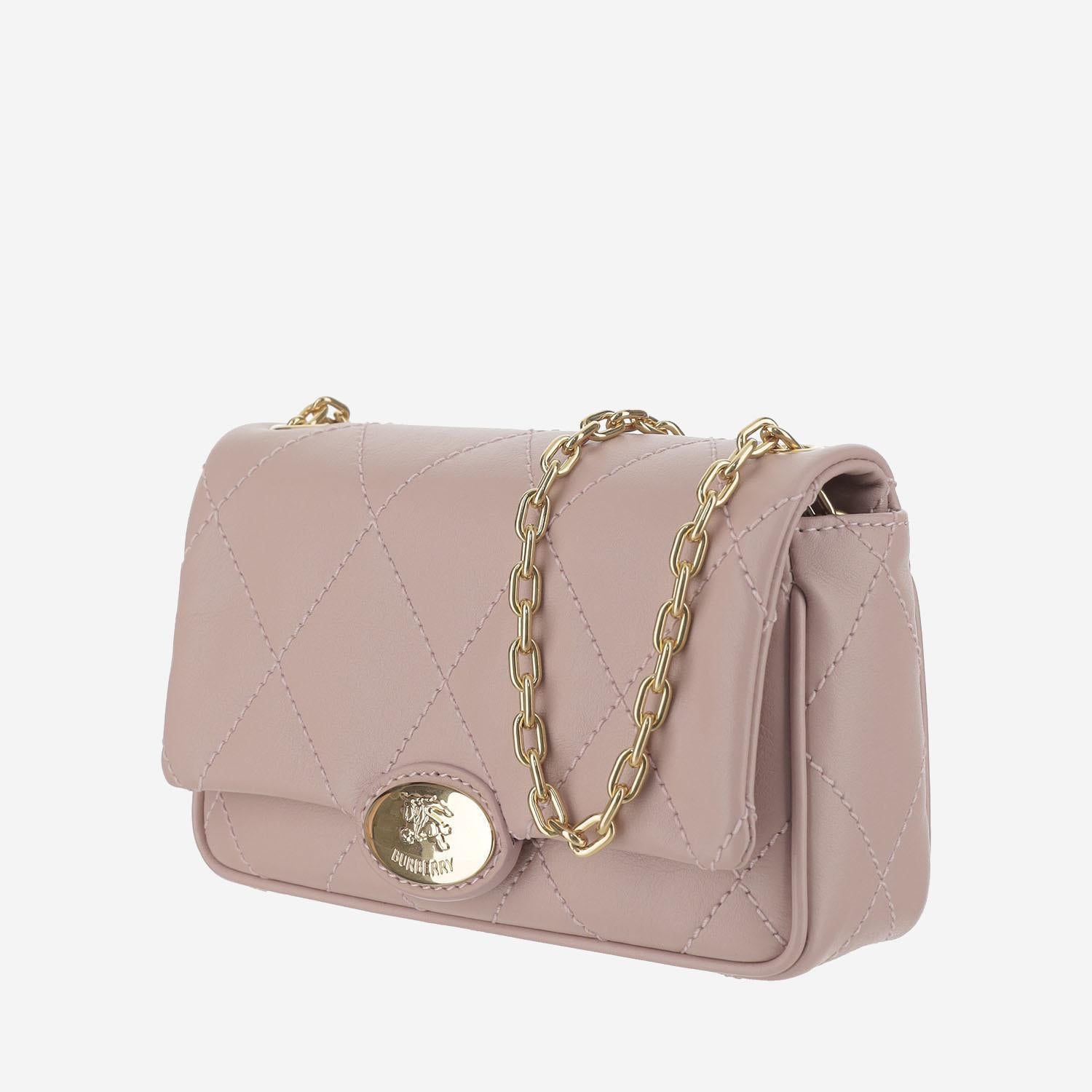 POCHETTE STRAND IN PELLE 8112001 ROSE BURBERRY 