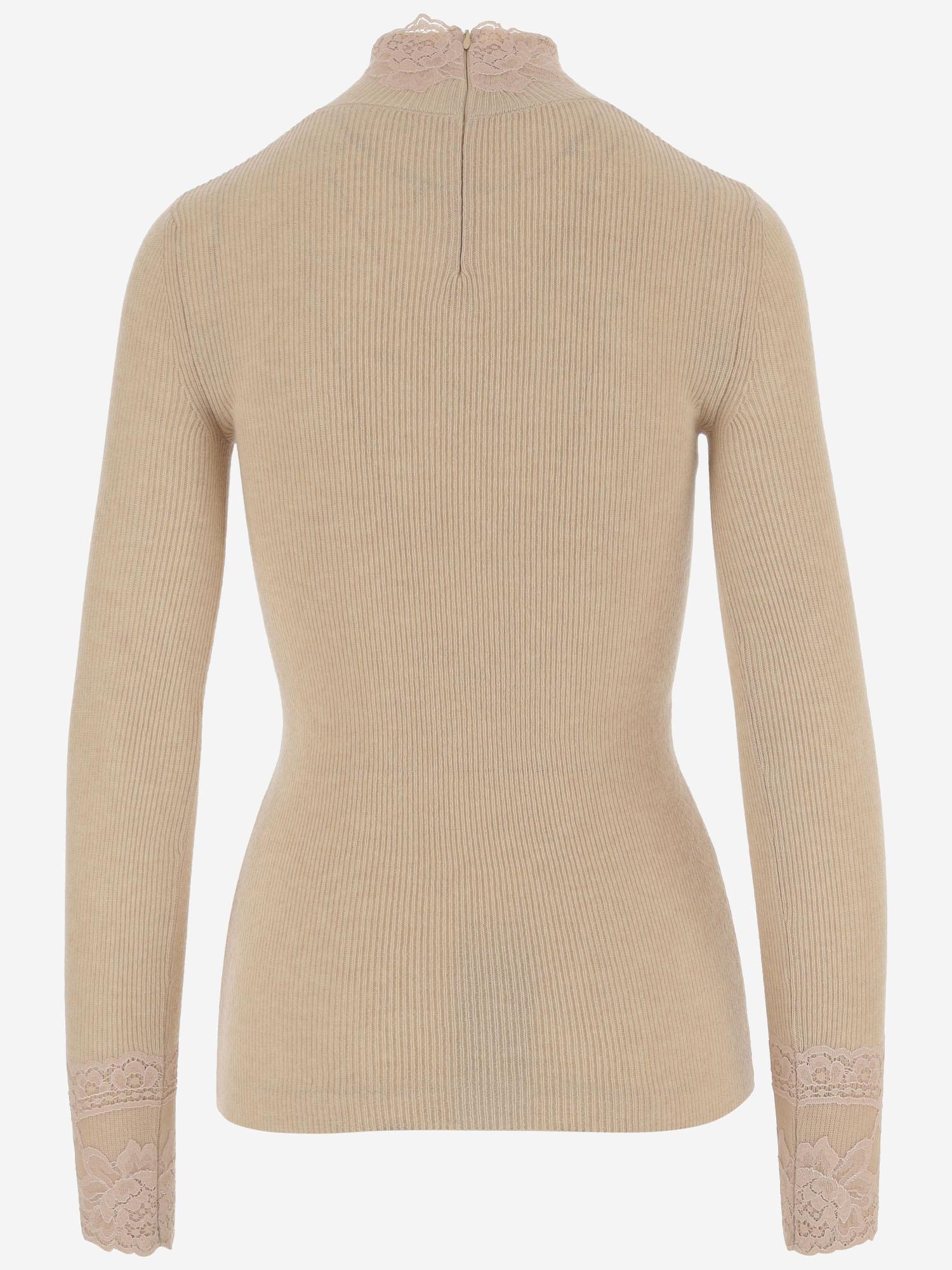 MAGLIONE IN CASHMERE con pizzo 7B0KC68L 9QTDPT VALENTINO 