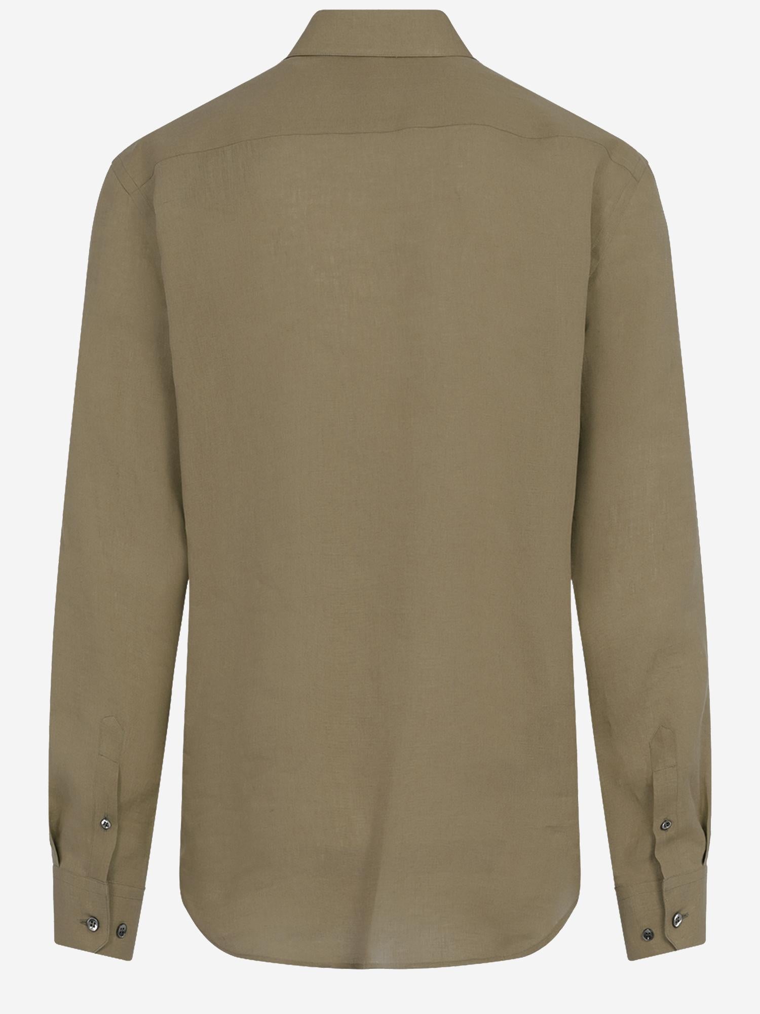 CAMICIA REGULAR FIT IN LINO 8WGCCZ98 TZC62U6167 GIORGIO ARMANI 