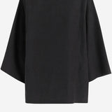 TOP JUNIA IN LINO 10843W4357 BLK THE ROW 